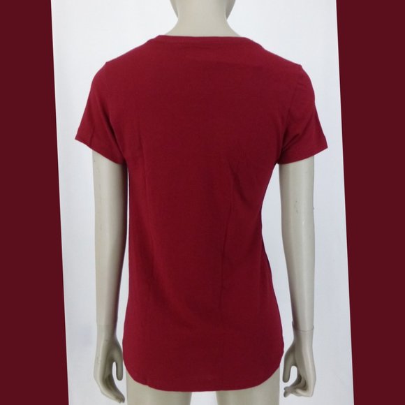 NWT 49ers V-Neck Cranberry Color Top - Picture 3 of 13